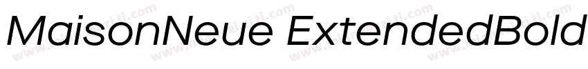 MaisonNeue ExtendedBold字体转换